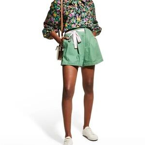 Tanya Taylor Noa High-Waist Flared Shorts